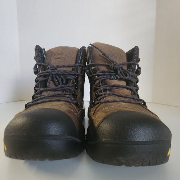 KEEN Utility Mens Work Boots, Bison/Ensign Blue, 10.5 Wide US - Picture 3 of 10